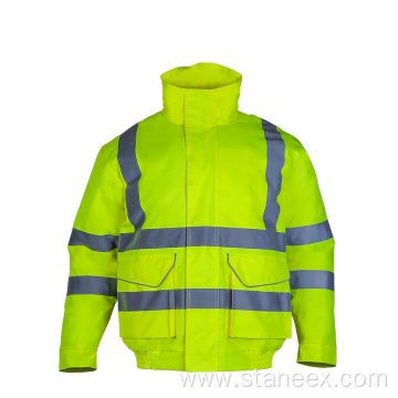 Winter Workwear Hoodie High Visibility Jacket For Men